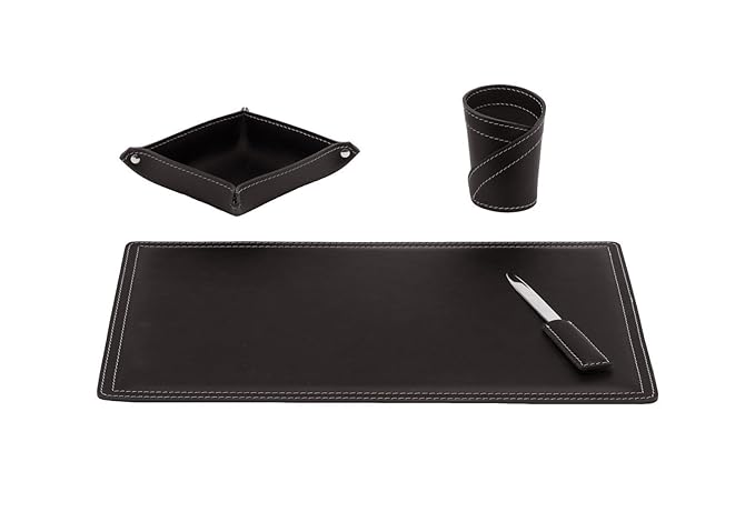 Artikle Leather Corporate Desk Kit 4 Pieces Office Desk Pad Organize