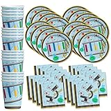 Super Science Birthday Party Supplies Set Plates Napkins Cups Tableware Kit for 16 by Birthday Galore