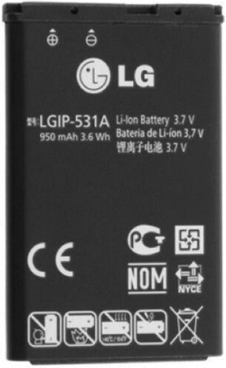 OEM New LGIP-531A Battery for Feacher Flip Phones 950mAh: Home Audio & Theater