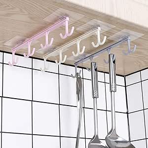 Quaanti - Ganchos para tazas de café con soporte para colgar debajo de