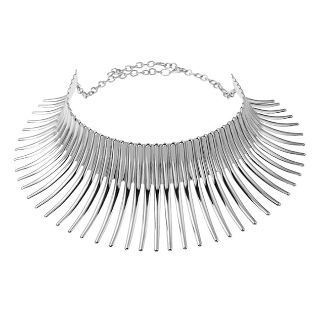 KRMZB Übertriebenes Metallhalsband Collier-Blumenkette weibliche Kurze Schlüsselbeinkette