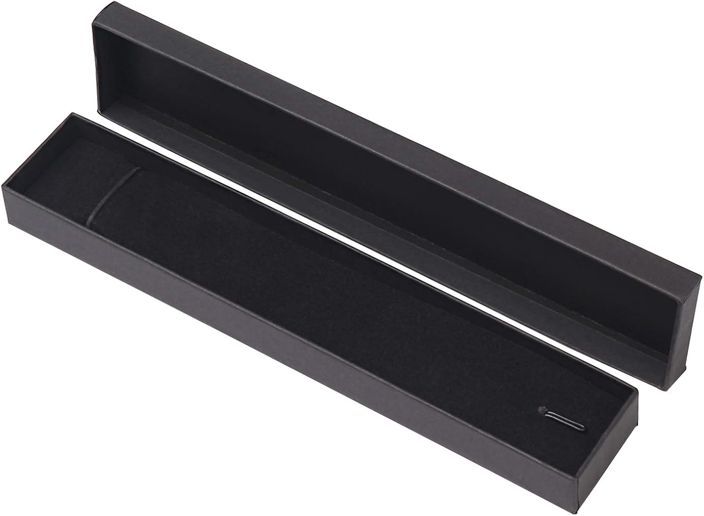 Bracelet Gift Box, 4 * 21 * 2cm Black Long Necklace Case, Kraft Gift Box for Neckalce Earrings Chain Jewelry - Image 3