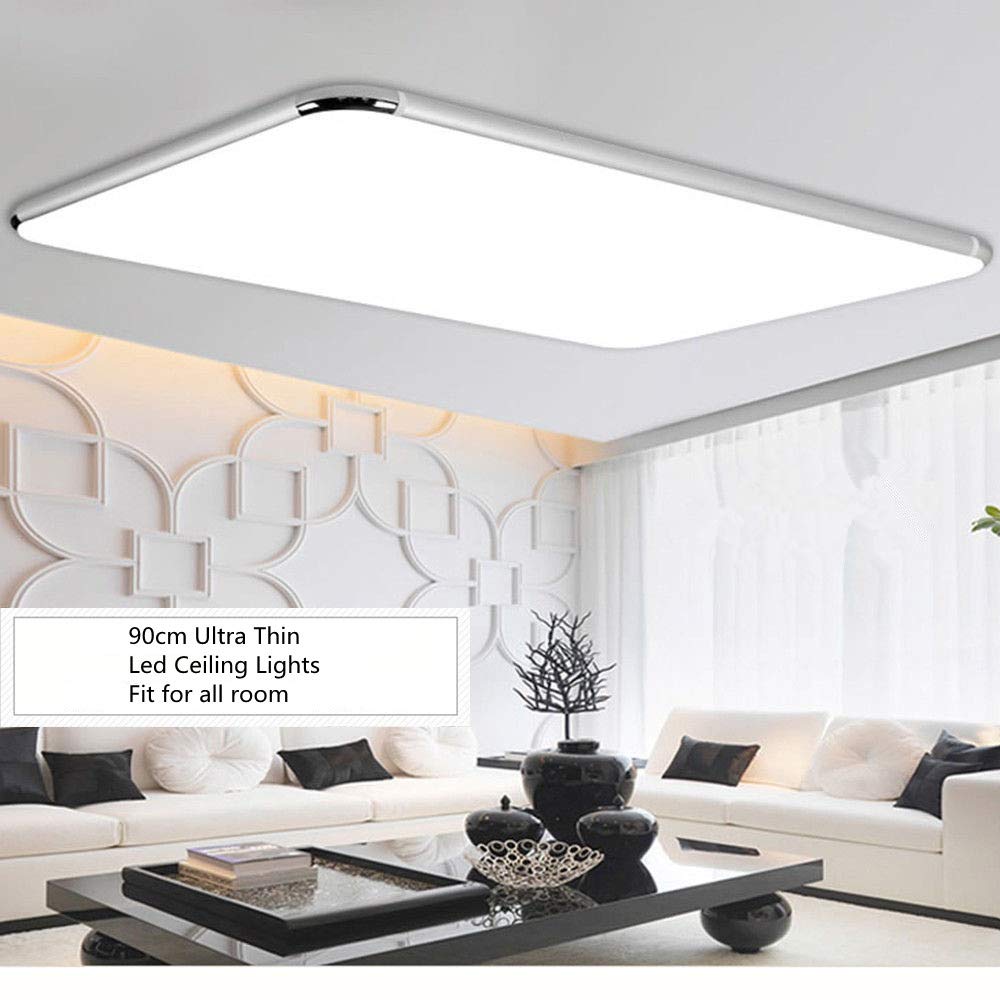96W LED L aacute mpara De Techo Moderno Cuadrado Ultra Delgado Plaf