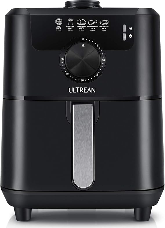 Ultrean Air Fryer, 4.5 Quart Matte Finish Design Electric Hot Air