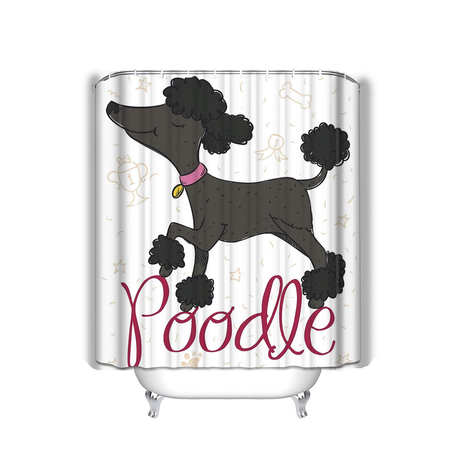 Amazon Com Xunulyn Polyester Fabric Shower Curtain 60 X72