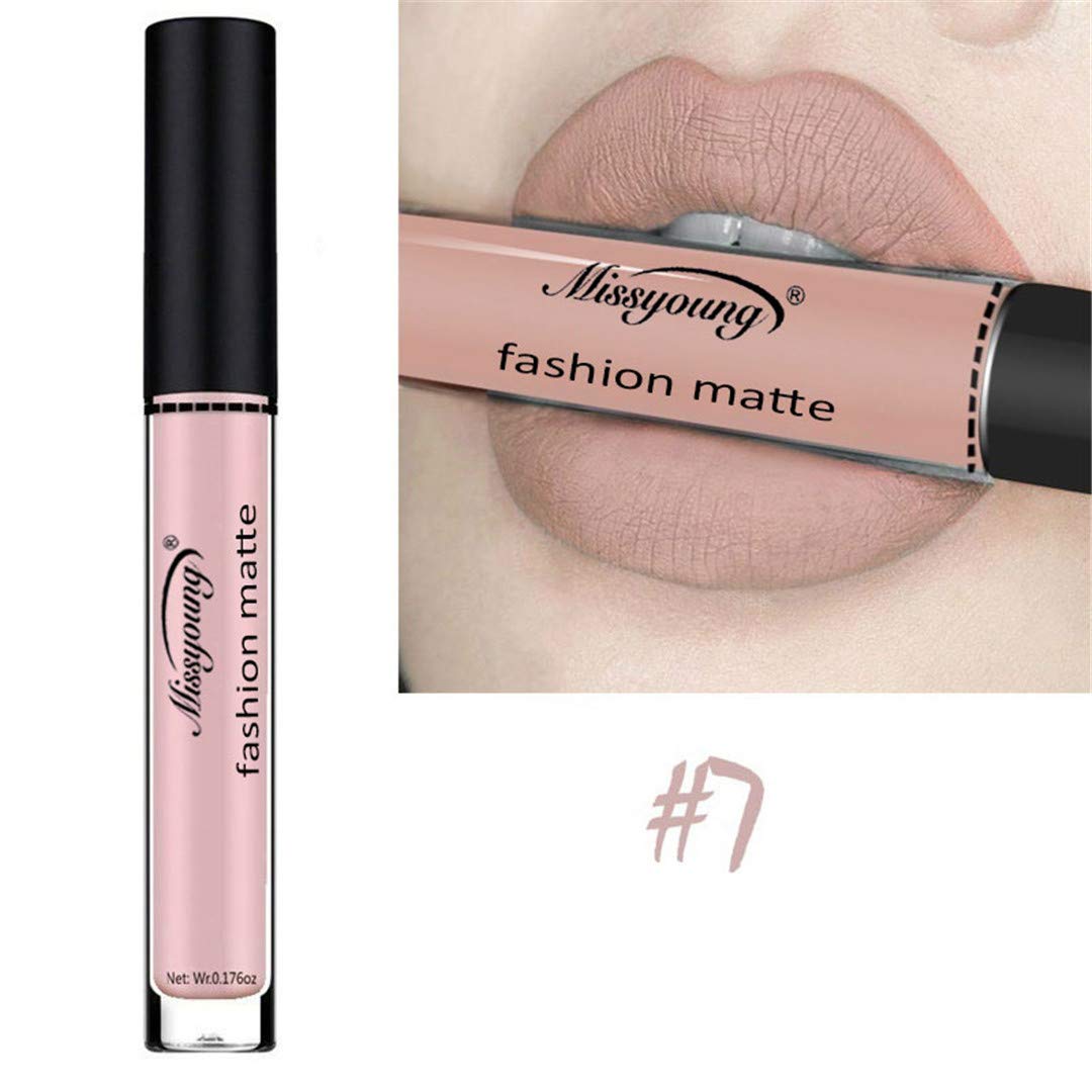 Amazoncom Matte Lip Gloss Nude Makeup Tint Waterproof