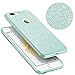 Imikoko Lanyard iPhone 8 Plus Case Clear, Necklace iPhone 7 Plus Case Slim Anti-Scratch Shockproof Bumper with Sling Crossbody iPhone Carrying Strap for iPhone 7/8 Plus. (Green 1)