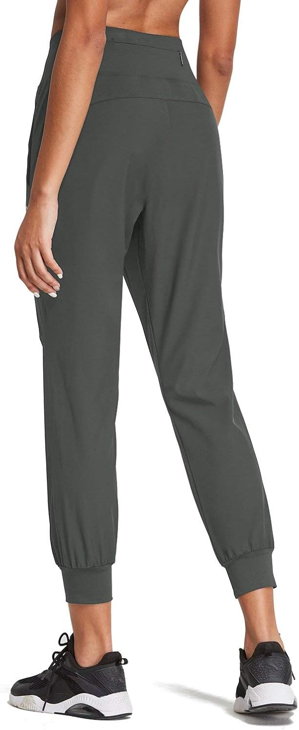BALEAF Women's 26" High Wasited Joggers Lightweight Athletic Running Sport Pants Quick Dry: Clothing