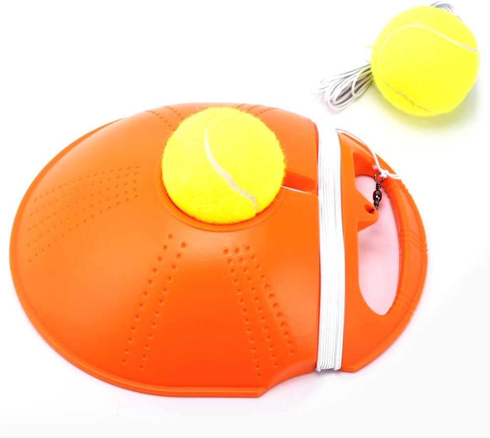 Springen Tennis Trainer Rebound Baseboard Tennis Ball Self-Study Practice Tool Equipment Sport Exercise for Beginner with 2 Balls : Sports & Outdoors