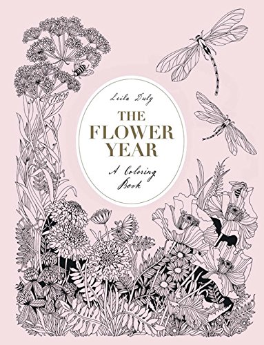 The Flower Year: A Coloring Book