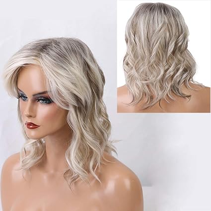 Amazon Com Rntop Ombre Wig Brown To Ash Blonde High Density Heat