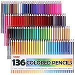 Shuttle Art 136 Colored Pencils,Colored Pencil Set for Adult Coloring Books