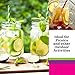 Smith's Mason Jars 6-Pack (16 oz) 473ml Glass Jars with Lids - Mason Canning Jars or Pint Jars- Ideal for Making Overnight Oats and Smoothies - All Come with Gift and Present Tags