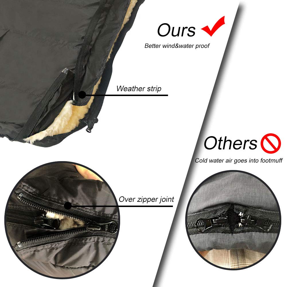 universal sheepskin footmuff