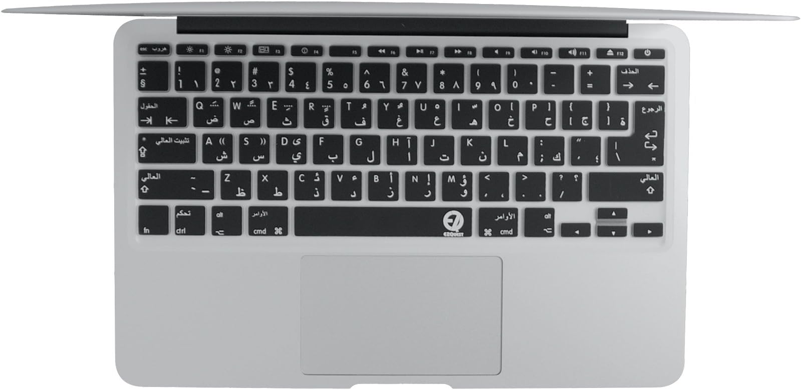 'Ezquest X21210 Language Keyboard Case for Apple MacBook US & EU Arabic/English) Black