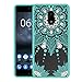 Nokia 6 Case, Nokia6 Case, Asmart Shockproof Slim Thin Fit TPU Grip Bumper Crystal Clear Hard Acrylic Backplate Hybrid Protective Phone Case Cover for Nokia 6 2017 (Mint)