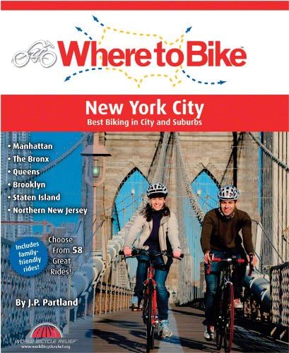 Where to Bike 6 pack New York City Display: Best Biking in City and Suburbs