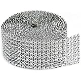 Darice Bling on a Roll, 3mm by 2-Yard, 8 Rows, Silver