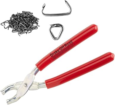 Watercarbon Auto Parts Industries Straight Hog Ring Upholstery Installation Kit Pliers Seat Cover Upholstery Hog Rings Pack 500 Piece Ring Set Amazon Com