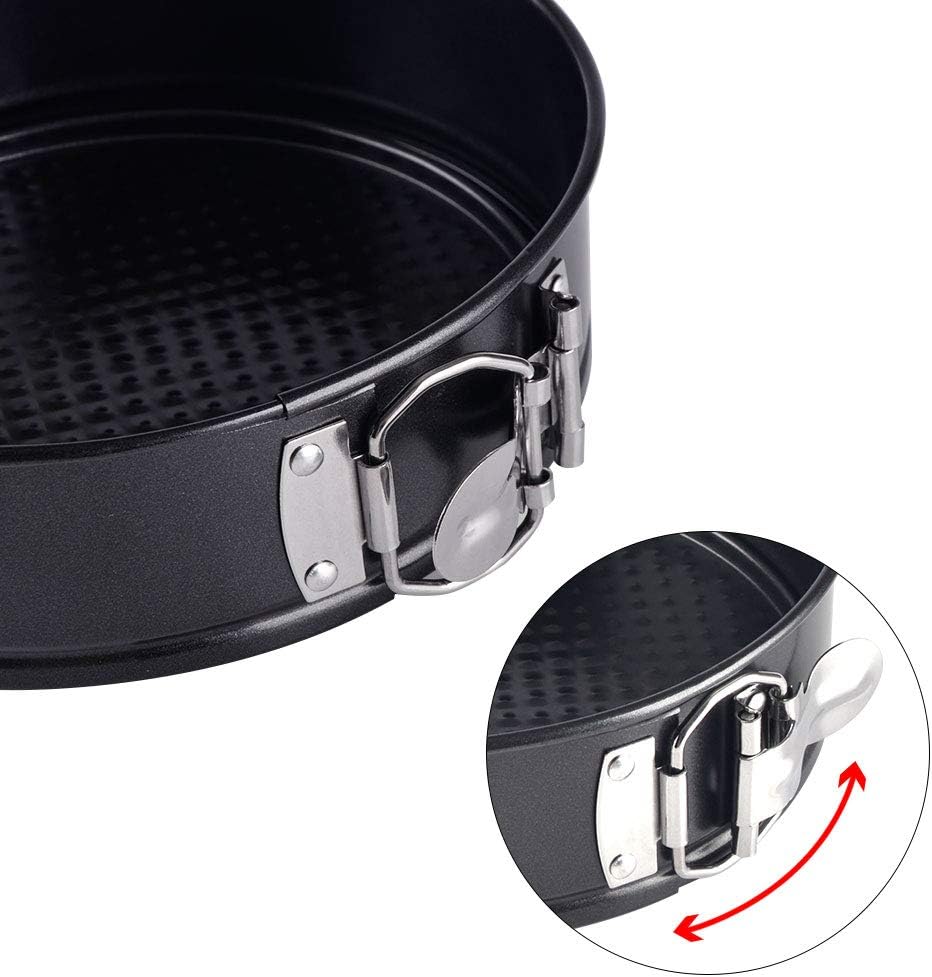 Springform Cake Pan 3 Pieces/Set, Alotpower 4 Inch 7 Inch 9 Inch Non-Stick Leakproof Round Cake Pan with Removable Bottom Cake Pan: Kitchen & Dining