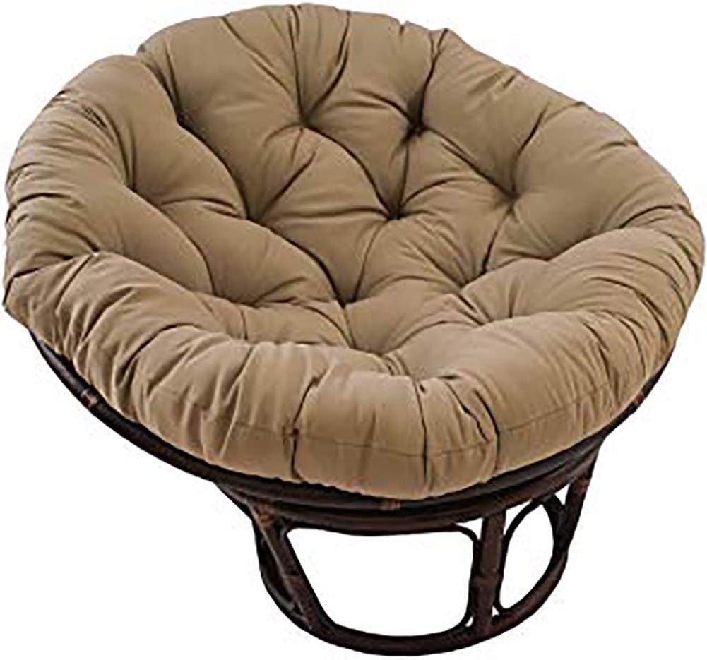 Patio Papasan Chair Cushion Brown 52" X 6" X 52" Hanging Egg Chair Pads