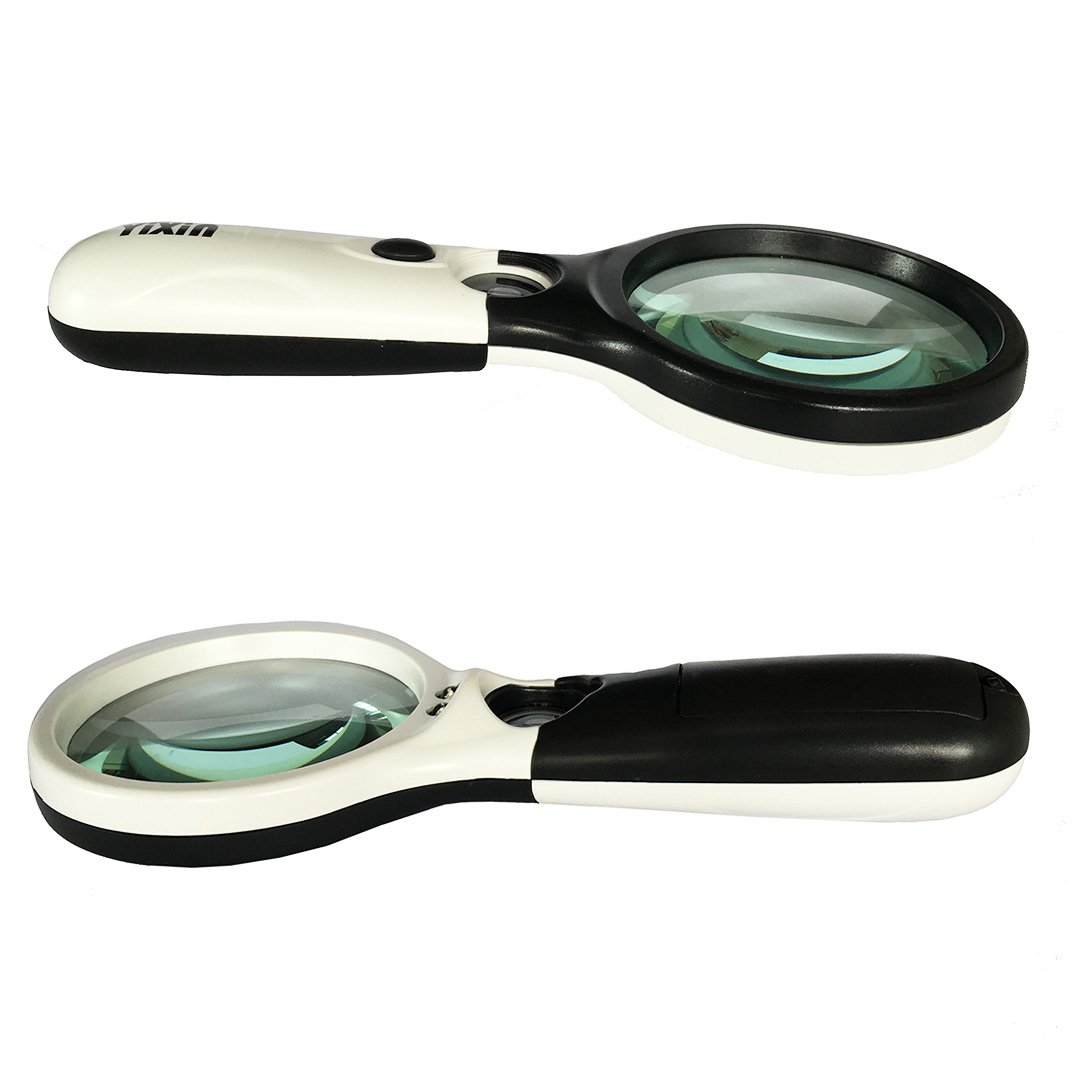 Magnifier 3x 45x 3 Led Light Magnifying Glass Lens Hand Held for Reading, Inspection and Hobbies,Great Gift for Seniors