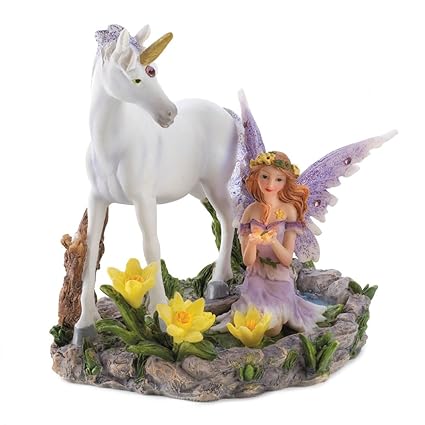 Forest Magic Unicorn Fairy Figurine Home Accent Decor