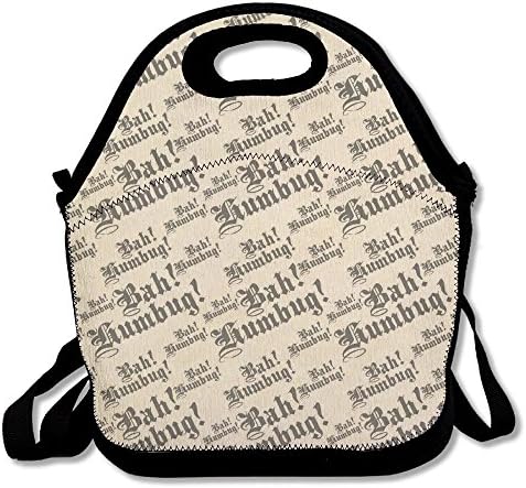 TAVJCFW Honorable Custom Suitable For Any Crowd Suitable Occasion Offices -Bah Humbug Bento Bag