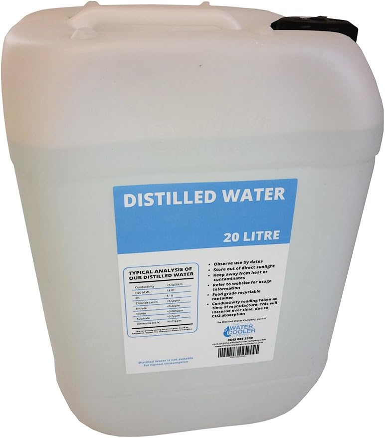 Distilled Water 20 Litre Purified Water Medical Grade Distilled