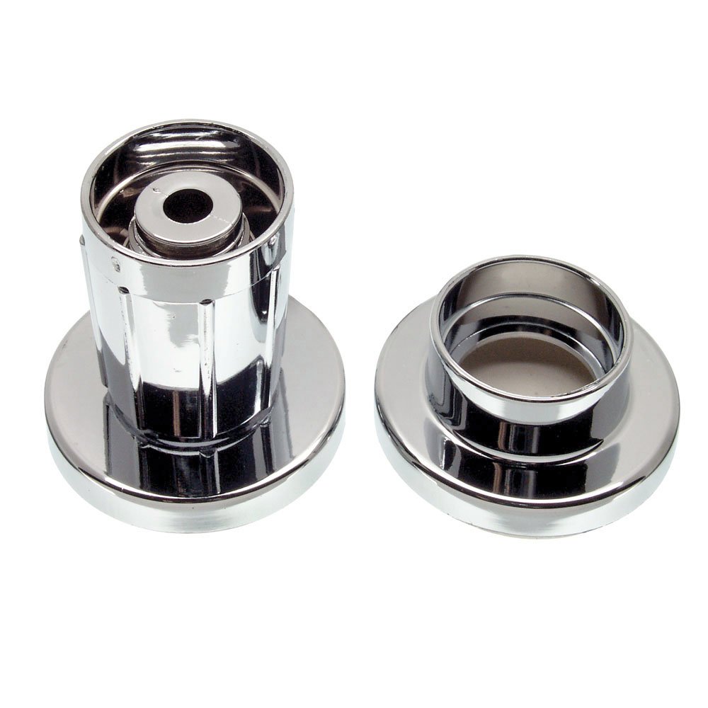 Danco 9D00080924 WallMount Plastic Shower Rod Holder, Chrome Faucet