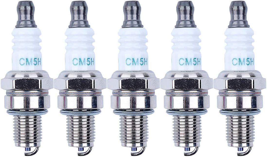 Haishine 5 Pack Spark Plug fit for Stihl FC70 BR500 BR550 BR600 Honda Husqvarna Rep CMR5H