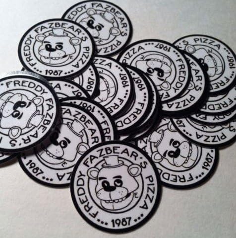 Five Nights at Freddy's 1" Round Vinyl Sticker Pack of 50
