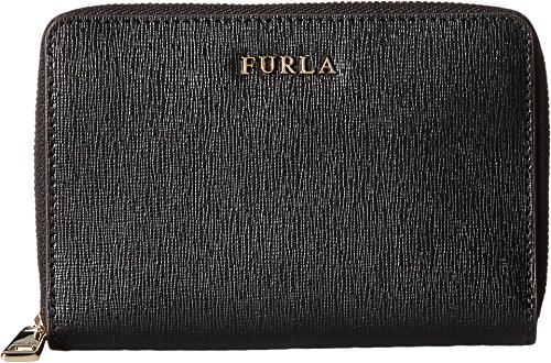 Furla Women's Babylon Medium Zip Around Onyx One Size