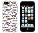 iPhone 5 / 5S Case, DandyCase PERFECT PATTERN *No Chip/No Peel* Flexible Slim Case Cover for Apple iPhone 5 / 5S - LIFETIME WARRANTY [Colorful Floral Whales]