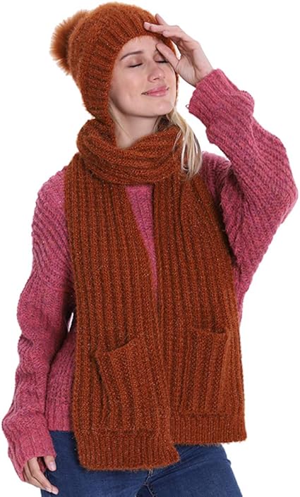 hat scarf and gloves in one