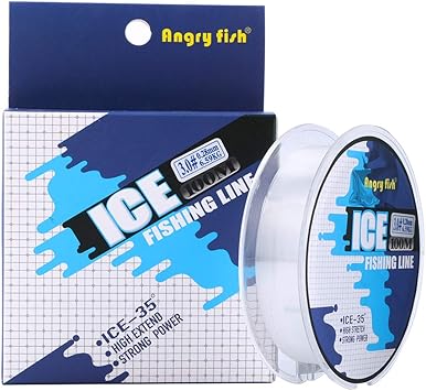 Amazon Angryfish 100 M氷釣りライン1 10lb 14 53lbモノフィラメント超強力なナイロンラインfor Winter Ice Lake 9 lb 0 23mm 2 0 Angry Fish ライン