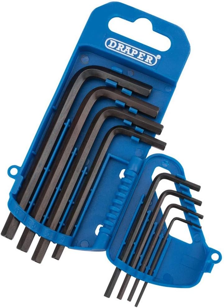 Draper 33679 Metric Hexagon Key Set, 8 Pieces , Blue