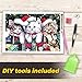 Diamond Painting Kits for Adults and Kids by Craftymint - Large Premium Full Drill 5D Diamond Art - Relax and Paint with Diamonds - Kit Includes All Tools and Accessories (Square, Holiday Kittens)