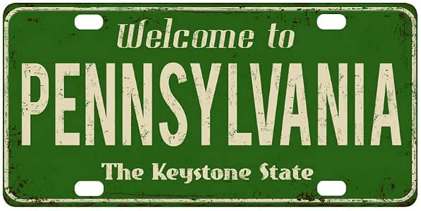 Amazon.com: INTERESTPRINT Welcome to Pennsylvania The Keystone State