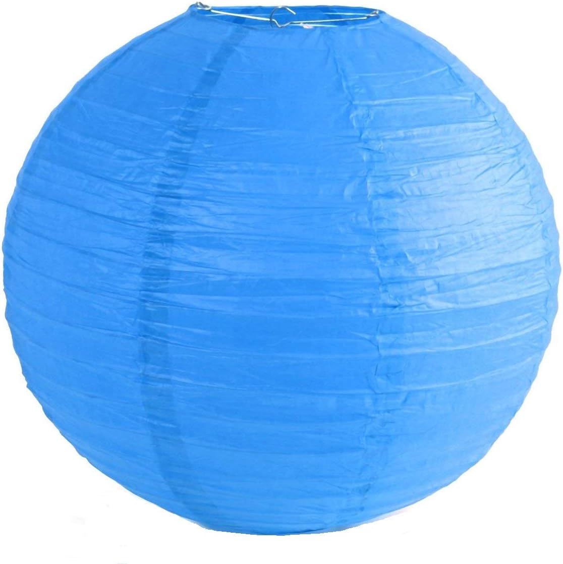 Matissa 4",6",8",10",12",14",16" Round Paper Lanterns Lamp Shade Wedding Birthday Party (14"(35CM), Blue)