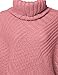 Warm Turtleneck Batwing Sleeve Poncho Sweaters,002-Dusty Pink,Free (S-L)
