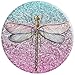 Dragonfly in Blues and Pinks on Pastel Background - PopSockets Grip and Stand for Phones and Tablets
