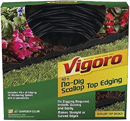 Vigoro sencillo y rápido 40 ft. Scalloped no Dig jardín Kit de ...