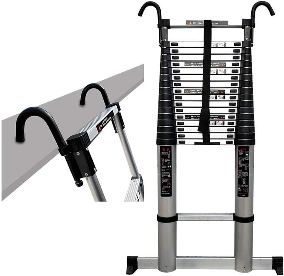 QNDDDD Escaleras Telescópicas, 5M / 6.2M / 7M / 8M Escalera Telescópica