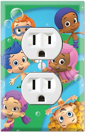 Duplex Wall Outlet Plate Decor Wallplate Bubble Guppies