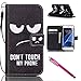 Galaxy S7 Edge Case, Firefish [Kickstand] PU Leather Flip Purse Case Slim Bumper Cover with Lanyard Magnetic Skin for Samsung Galaxy S7 Edge + Including One Stylus-Blackeye