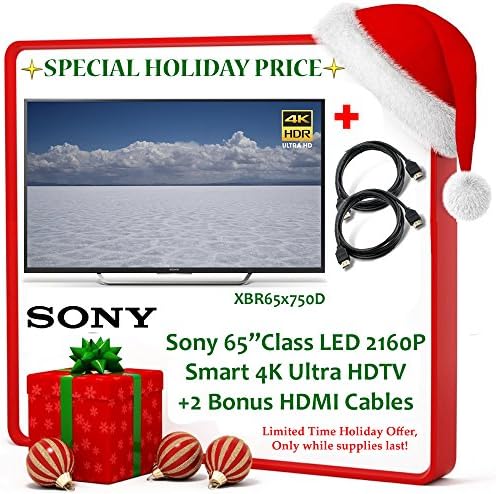Black Friday Deal Brand New! Sony 65" Class LED 2160P Smart 4K Ultra HDTV XBR65X750D + 2 Bonus HDMI Cables!
