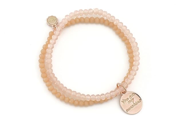 Lizas Armband'you ar my sunshine' mit facettierten Steinen