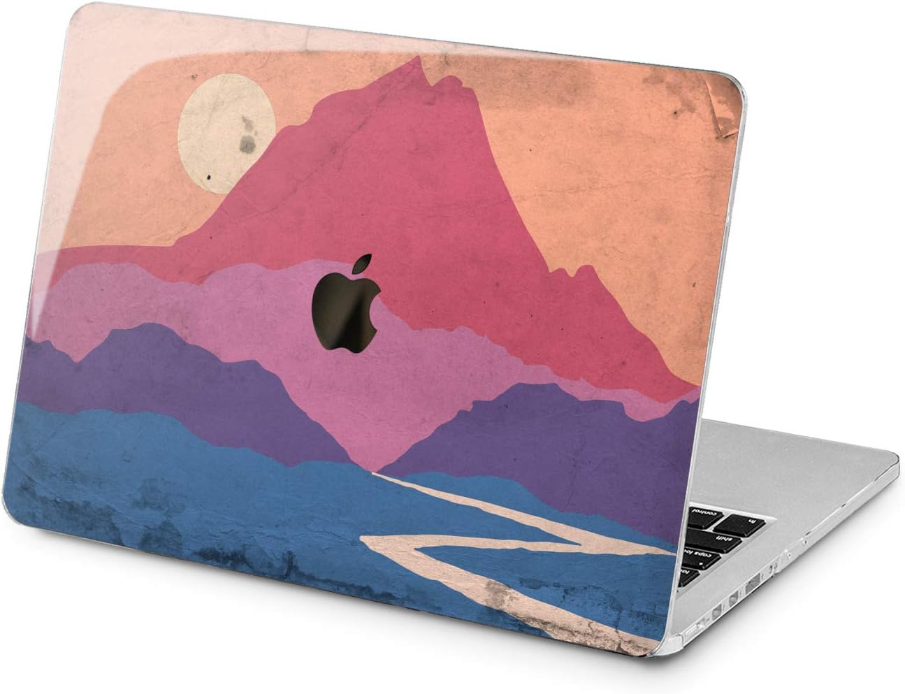 Lex Altern Hard Case Compatible with MacBook Air 13 Mac Pro 15 inch Retina 12 11 2020 2019 2018 2017 Shell Girls Landscape Colorful Designed Plastic Sun Retro Touch Bar Mountain Print Graphic Laptop