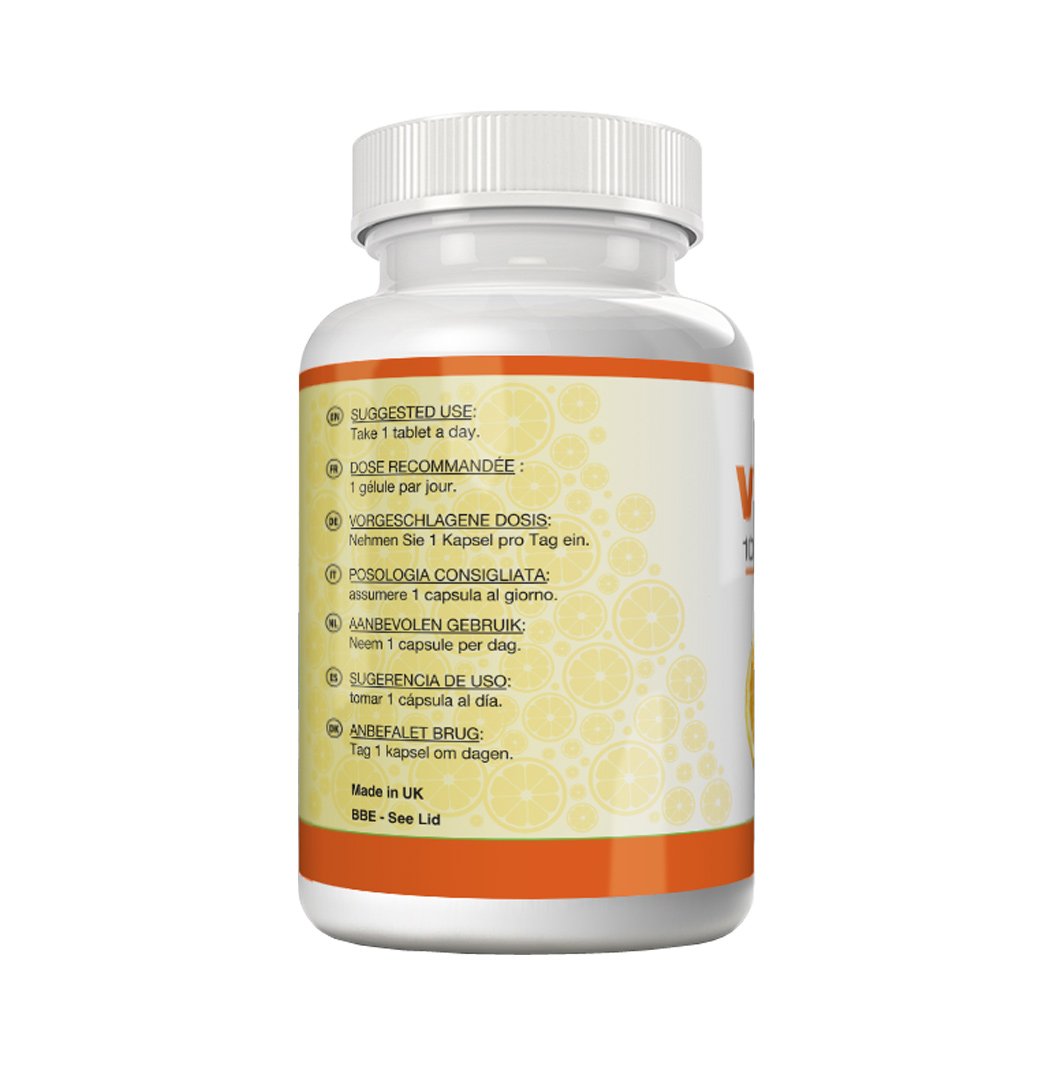 Amazon.com: Vitamin C 1000 mg - 180 tablets | High-dose vitamin C preparation for optimal effectiveness | For more energy and vitality and reduced tiredness ...